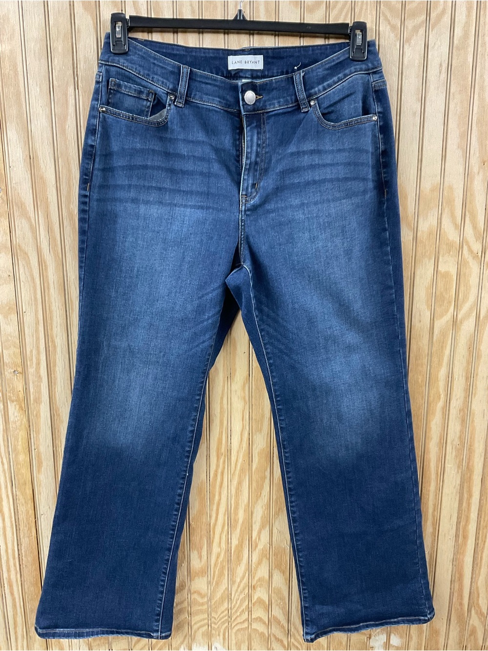 Lane Bryant Medium-Dark Blue Straight Leg Jeans